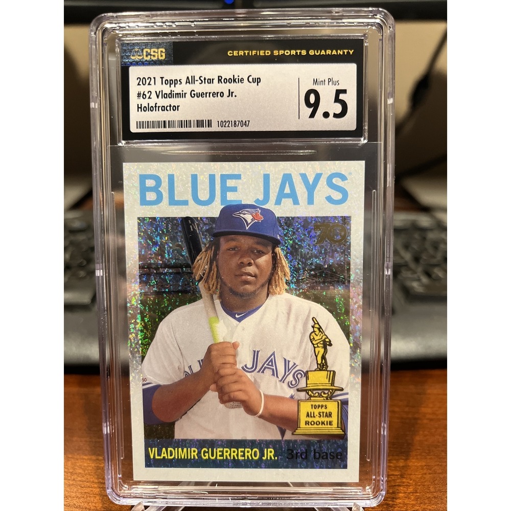 Vladimir Guerrero Jr. 2021 Topps All-Star Rookie Cup #62 HOLOFRACTOR /99 CSG 9.5